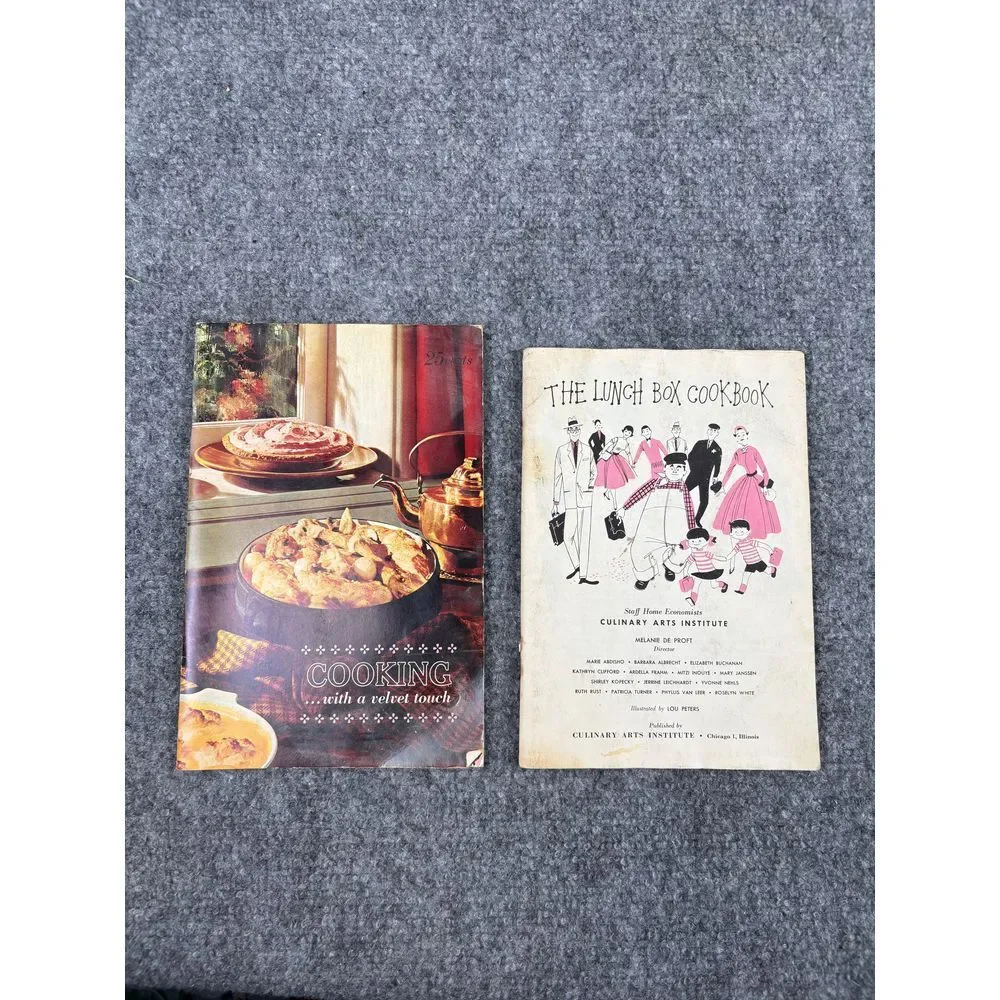 Vintage Cookbooks Lot of 8 Retro Recipes Comfort Foods Casserole Lunchbox Salads